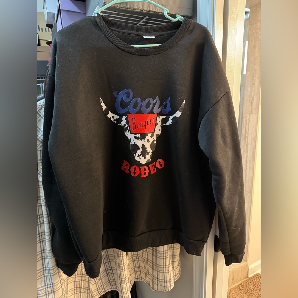 Coors cowboy sweatshirt